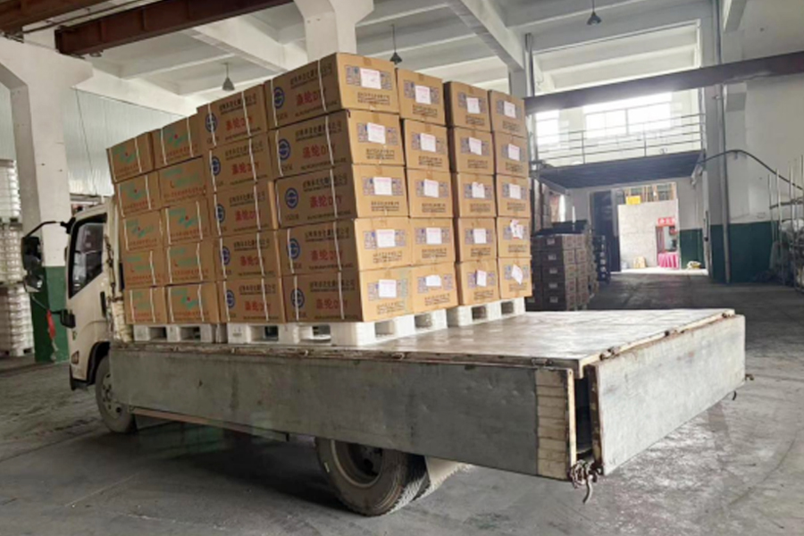 Stóras táirge críochnaithe táirgeachta DTY